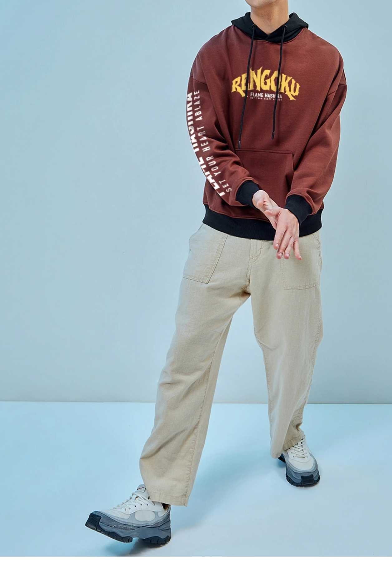 Renguko Hoodie | Brown | Printed