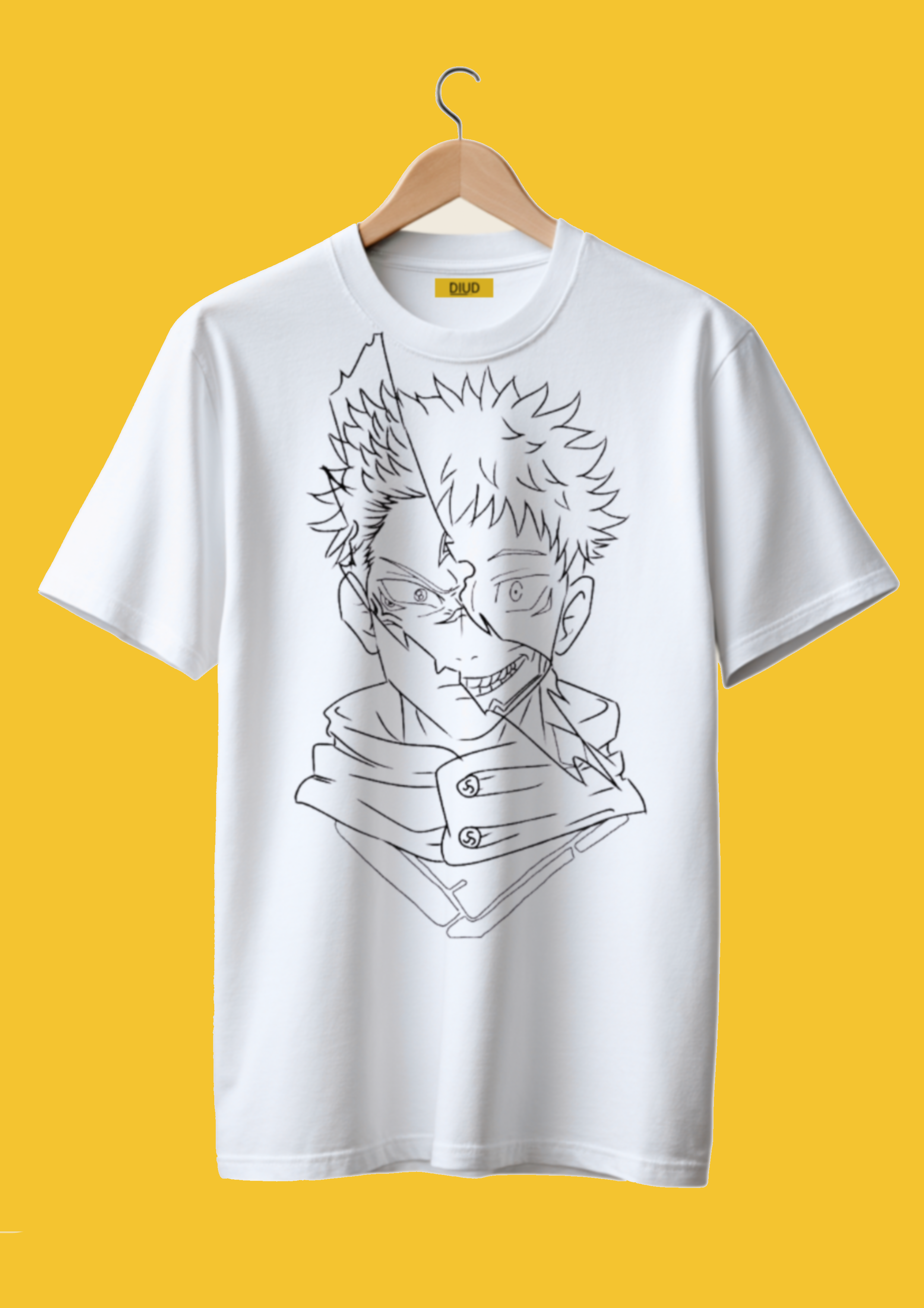 Men’s White I Sakuna Graphic Printed Oversized T-Shirt