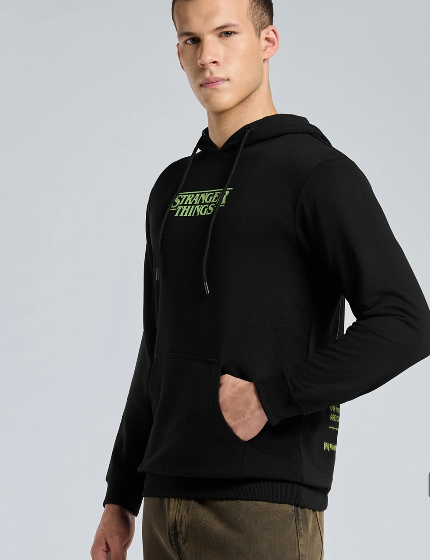 Stanger things| Neon Printed Hoodie