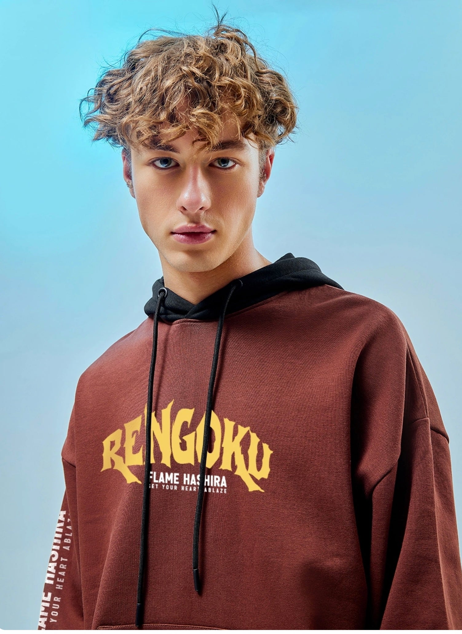 Renguko Hoodie | Brown | Printed