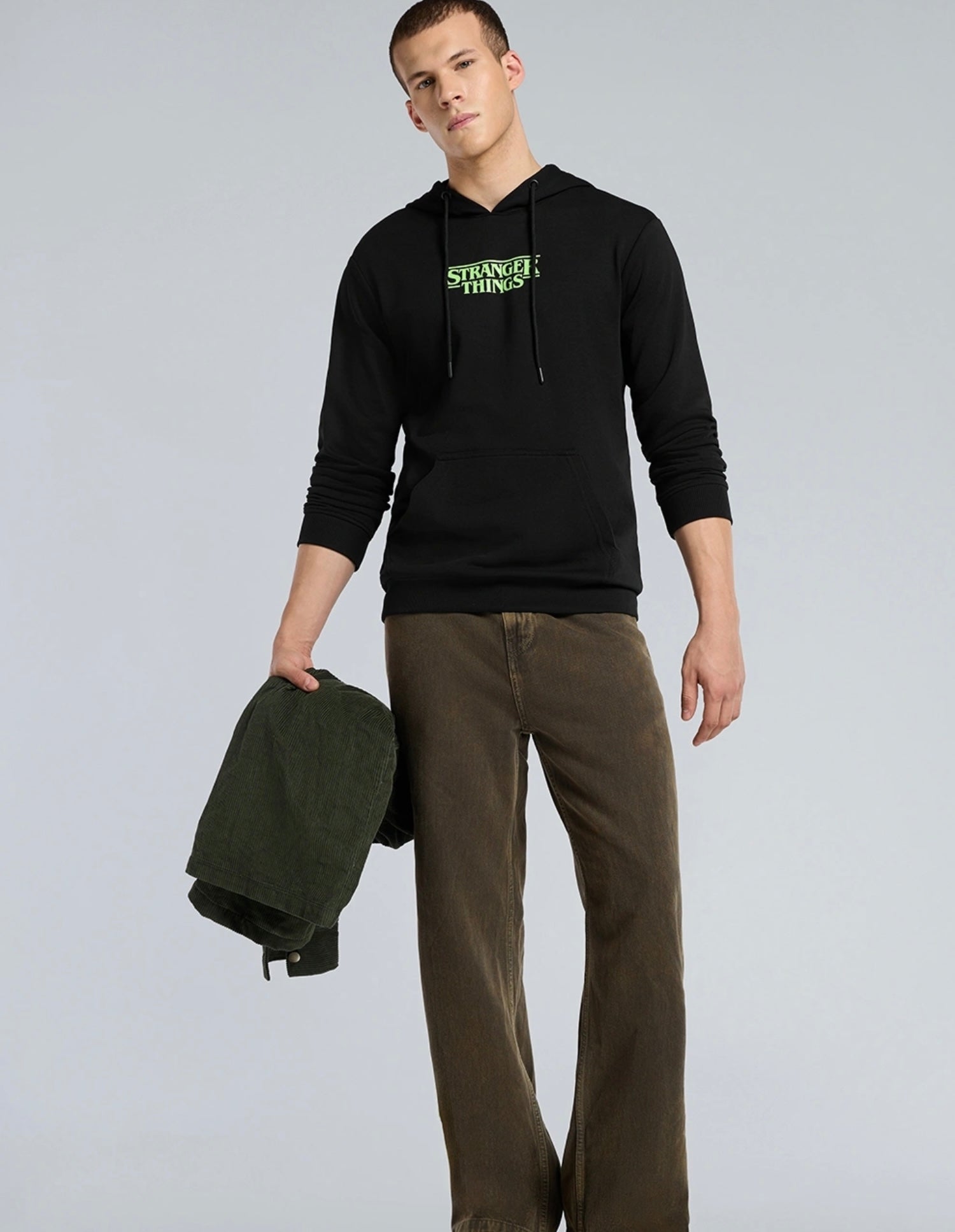 Stanger things| Neon Printed Hoodie