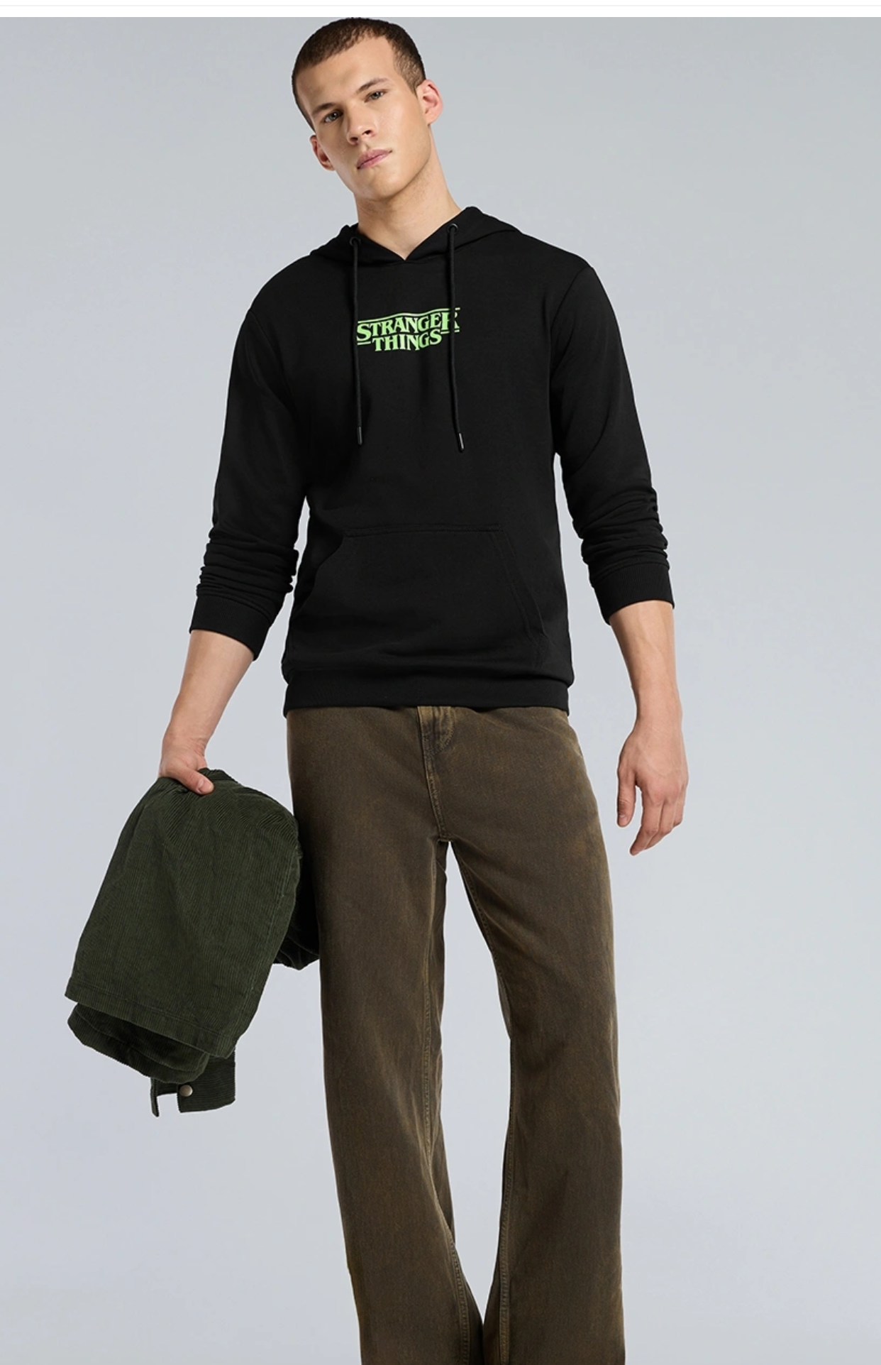 Stanger things| Neon Printed Hoodie